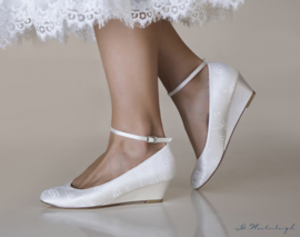 Bruidsschoenen | G.Westerleigh ~ Iris - maat 5 (38) - kleur Ivory