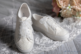 Bruidssneakers | G.Westerleigh ~ Nicki - maat 10 (43) - kleur Ivory