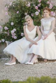 Bruidsschoenen | Rainbow Club ~ Brittany - maat 10 (43) - kleur Ivory
