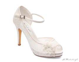 Bruidsschoenen | G.Westerleigh ~ Lola - maat 6 (39) - kleur Ivory