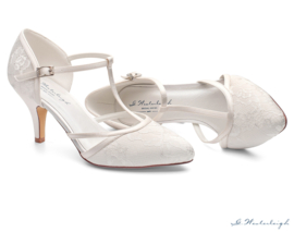 Bruidsschoenen | G.Westerleigh ~ Jasmine - maat 6 (39) - kleur Ivory