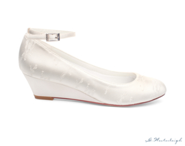 Bruidsschoenen | G.Westerleigh ~ Iris - maat 5 (38) - kleur Ivory