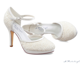 Bruidsschoenen | G.Westerleigh ~ Dahlia - maat 40 - kleur Ivory