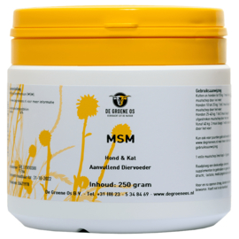 De Groene Os MSM 250 gram