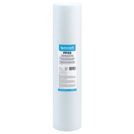 Ecosoft PP melt blown sediment filter 4.5"x20" big blue (CPV452020ECO) 20 micron