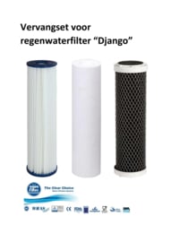 Regenwaterfilter "Django" 3 staps, 3/4" aansluitingen. ( klaar voor gebruik )