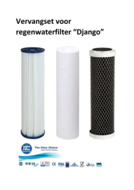 Kit de 3 cartouches pour Station de Filtration Triplex "DJANGO" Eau Pluie