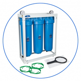 Big Blue 20" filtratiesysteem 3 staps grondwaterfilter