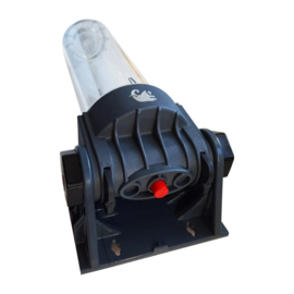 Euro-Fil 10" filterhuis met sleutel en support