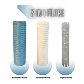 Euro Fil  3 in 1  filter tegen sediment en kalkaanslag