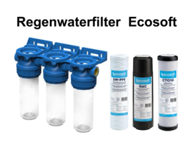 ECOSOFT regenwaterfilter waterfilter filtratie met actieve kool regenwaterrecuperatie