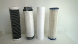 Filterset , 4 vervangfilters voor Aquafilter - regenwaterfilter "Rock" 4 staps - waterfilter