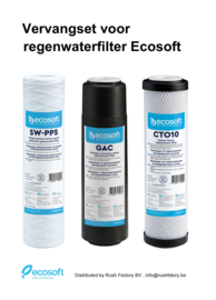 ECOSOFT vervangset voor regenwaterfilter Ecosoft