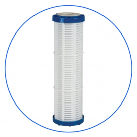 Sedimentfilter 100µ uitwasbaar voor filterhuis met aftapkraan 10"