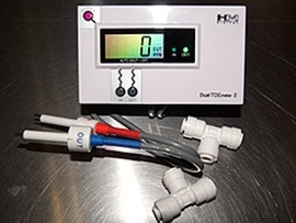 HM DM 2 Dual In-Line TDS meter  (inclusief bebat administratieve /milieubijdragen 2 x 0,53 euro)