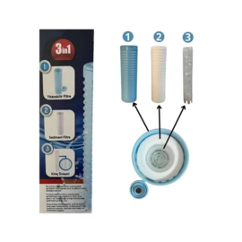 Euro Fil  3 in 1  filter tegen sediment en kalkaanslag