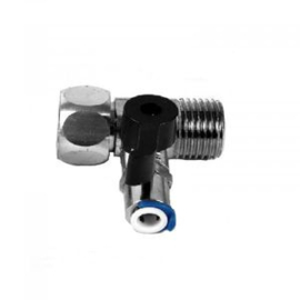 Aansluiting osmosetoestel 3/8" + 3/8" + 1/4"