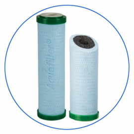 Sedimentfilter  Anti Bacterieel 5µ  met Actieve kool cartridge voorzien van anti bacteriele nanozilver BACINIXTM