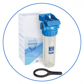 Aquafilter  3 part Filterhuis 10" met support en sleutel  FHPR12-3_R