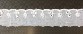 Broderie band wit 3cm / m