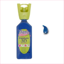 Diam's 3D verf glanzend donker blauw 37 ml