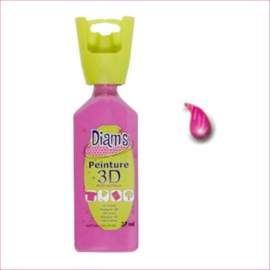 Diam's 3D verf glanzend fel roze 37 ml