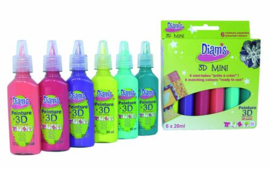 Diam's 3D Mini's: setjes van 6 tubes van 20 ml