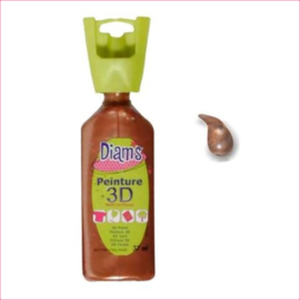 Diam's 3D verf parelmoer koper 37 ml