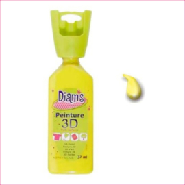 Diam's 3D verf glanzend geel 37 ml