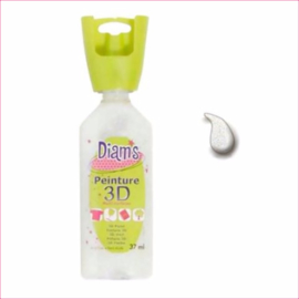 Diam's 3D verf transparant glitter opaal 37 ml