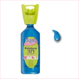 Diam's 3D verf parelmoer mediteraan blauw 37 ml