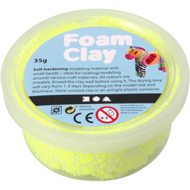 Foam Clay, Neon geel 35 gr