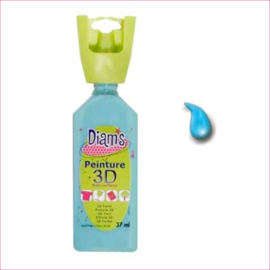 Diam's 3D verf glanzend turquoise 37 ml
