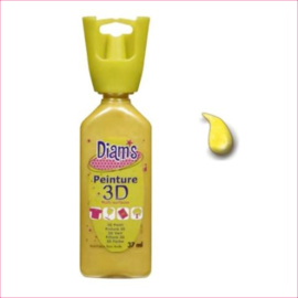 Diam's 3D verf parelmoer geel 37 ml