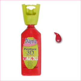 Diam's 3D verf glanzend rood 37 ml