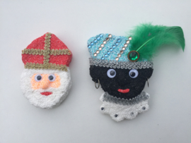 Foam Clay Sinterklaas en Zwarte Piet knutselpakket (jongen)