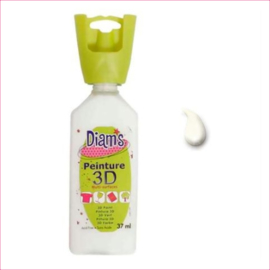 Diam's 3D verf glanzend wit 37 ml