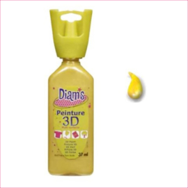 Diam's 3D verf parelmoer warm geel 37 ml