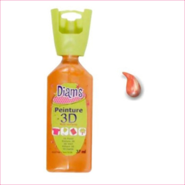 Diam's 3D verf parelmoer oranje 37 ml