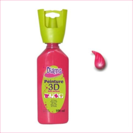 Diam's 3D verf glanzend knal roze 37 ml