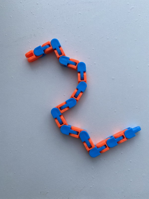 Fidget Toys Wacky Track Blauw Oranje Home Hippe Knutsels