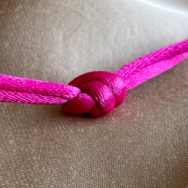 Satijnkoord Fuchsia 2mm | 25 meter