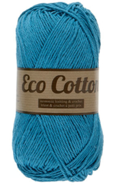 Eco Cotton 457 aqua blauw