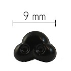 Dierenneus plastic 9 mm (per stuk)