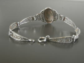 Filigrain armband met Delftse steen ovaal