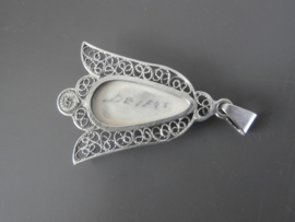 Tulpvormige hanger, filigrain