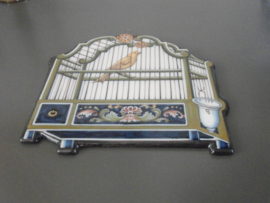 Vogelkooi wandplaquette, Tichelaar, Makkum