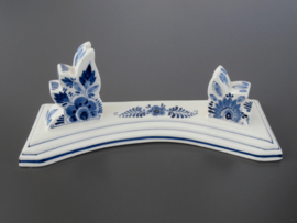 Fotohouder, keramiek met delftsblauw