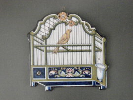 Vogelkooi wandplaquette, Tichelaar, Makkum