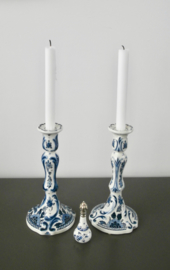 Parfumflacon 1955, delftsblauw met zilver